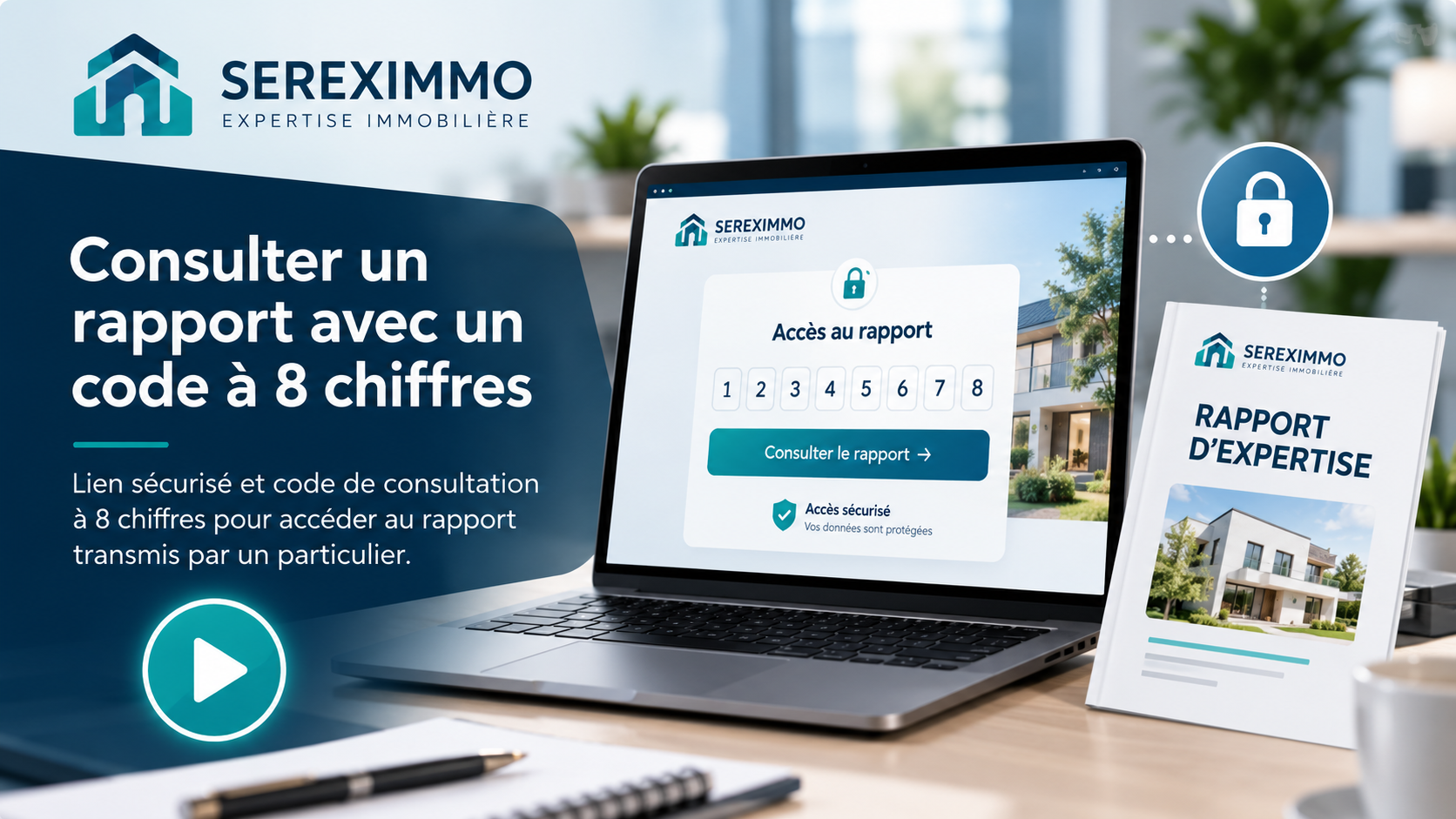 Couverture du guide : Consulter un rapport avec un code à 8 chiffres